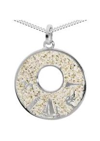 Kette mit Anh&auml;nger OSTSEE-SCHMUCK "- Fischland-Dar&szlig;-Zingst - Silber 925/000 -" Gr. 50, silber (silber 925, silberfarben, wei&szlig;), Schmuck_Sets, Damen, 50, Silber 925 (Sterlingsilber)