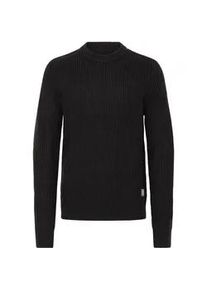 Strickfleece-Pullover Blend "Strickpullover BHMRibi", Herren, Gr. M, schwarz, Obermaterial: 100% Polyacryl PAN., Pullover
