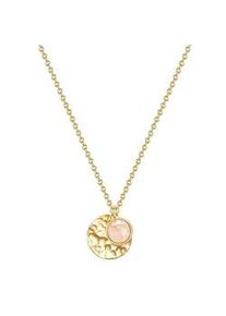 Glanzst&uuml;cke M&uuml;nchen Kette mit Anh&auml;nger GLANZST&Uuml;CKE M&Uuml;NCHEN "GSM1923", gelbgold, Halsketten, Damen, 40,0cm Basiskette + 5,0cm Verl&auml;ngerung,mit Steinen, Silber 925 (Sterlingsilber), aus Sterling Silber