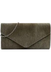 Clutch Tamaris "Clutch TAS Amalia Pillow", Damen, Gr. B/H/T: 24,5cm x 13,5cm x 6,5cm 0, gr&uuml;n (oliv 960), Polyester, Taschen