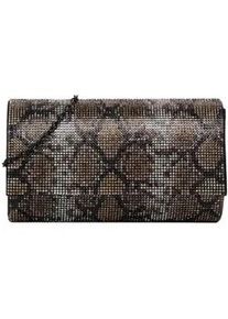 Clutch Tamaris "Clutch TAS Amalia Animal", Damen, Gr. B/H/T: 19cm x 11,5cm x 6cm 0, beige (sand snake 497), Polyester, Taschen