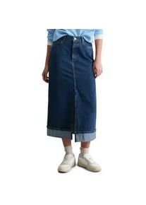 Marc O'Polo Jeansrock MARC O'POLO DENIM "aus Rigid Denim ohne Elasthan", Damen, Gr. XXS, dunkelblau, Obermaterial: 100% Baumwolle, unifarben, normal lang, R&ouml;cke Jeansrock