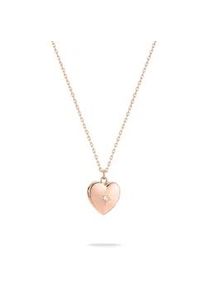Kette mit Anh&auml;nger Tamaris "Schmuck Geschenk Edelstahl Halskette Herz Medaillon zum &ouml;ffnen", ros&eacute;goldfarben, Halsketten, Damen, Edelstahl, L: 50