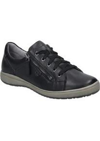 Sneaker Josef Seibel "Caren 12, schwarz", Damen, Gr. 38, schwarz, Obermaterial: 100% Rindsleder Leather cow., Schuhe Sneaker