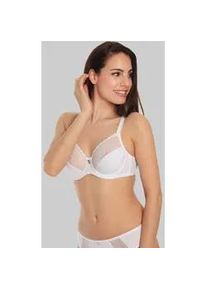 Sassa Mode B&uuml;gel-BH SASSA "Lovely Secret", Damen, Gr. 75, Cup F, wei&szlig;, Obermaterial: 90% Polyamid, 10% Elasthan, unifarben, normal, BHs B&uuml;gel-BH, mit Spitzeneinsatz