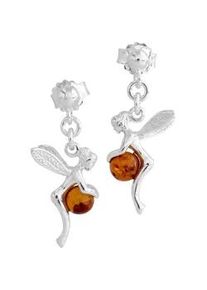 Paar Ohrh&auml;nger OSTSEE-SCHMUCK "- Elfe - Silber 925/000 - Bernstein" Gr. 28, silber (silber 925, silberfarben, wei&szlig;), Ohrringe, Damen, Silber 925 (Sterlingsilber)