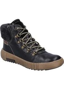 Stiefelette Josef Seibel "Maren 17, schwarz-multi", Damen, Gr. 38, schwarz (schwarz, multi), Obermaterial: 80% Rindsleder Leather cow. 20% Textilmaterial TEXMAT., Schuhe Stiefelette