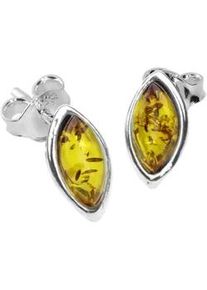 Paar Ohrstecker OSTSEE-SCHMUCK "- Alwa - Silber 925/000 - Bernstein" Gr. 11, silber (silber 925, silberfarben, wei&szlig;), Ohrringe, Damen, Silber 925 (Sterlingsilber)