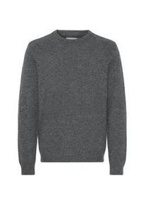 Strickfleece-Pullover Blend "Strickpullover BHBRANKO", Herren, Gr. S, grau (iron gate melange), Obermaterial: 60% Wolle mw. 40% Nylon NY., Pullover