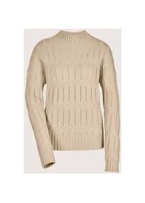 Madeleine Mode Longpullover MADELEINE "Strickpullover Eleganter Kaschmirpullover mit Stehkragen", Damen, Gr. 44/46, braun (caramel), Obermaterial: 90% Schurwolle WV. 10% Kaschmir WS., Modern, normal, Pullover Longpullover