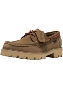 Bootsschuh Clarks "Clarks Halbschuhe Veloursleder", Herren, Gr. 43, sand, Veloursleder, Schuhe Bootsschuh