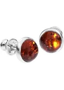 Paar Ohrstecker OSTSEE-SCHMUCK "- Classic 7 mm - Silber 925/000 - Bernstein" Gr. 8, silber (silber 925, silberfarben, wei&szlig;), Ohrringe, Damen, Silber 925 (Sterlingsilber)