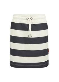 Midirock SALZHAUT "Knielanger Rock (Midi) UTB&Uuml;XEN", Damen, Gr. S, blau (navy sanftes wei&szlig;), Obermaterial: 92% Baumwolle CO. 8% Elasthan EL., R&ouml;cke