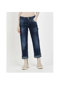 Comfort-fit-Jeans Gang "Gang Jeans Straight Fit 94THELMA WORKER", Damen, Gr. 32, blau, 90% Baumwolle, 2% Elasthan, 8% Polyester, Jeans