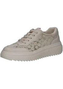 Sneaker Caprice "Caprice Sneaker Leder/Textil", Damen, Gr. 41, vanilla, Leder, Textil, Schuhe Sneaker