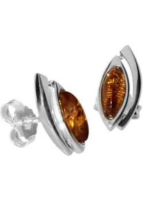 Paar Ohrstecker OSTSEE-SCHMUCK "- Rana - Silber 925/000 - Bernstein" Gr. 14, silber (silber 925, silberfarben, wei&szlig;), Ohrringe, Damen, Silber 925 (Sterlingsilber)