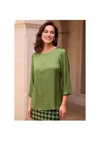 Schlupfbluse Alba Moda "Bluse Bluse", Damen, Gr. 38, gr&uuml;n, Obermaterial: 100% Viskose CV., Modern, figurumspielend, Blusen Schlupfbluse