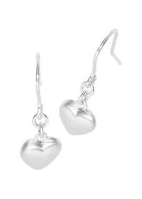 Paar Ohrh&auml;nger OSTSEE-SCHMUCK "- Herz 9 mm - Silber 925/000 -" Gr. 25, silber (silber 925, silberfarben, wei&szlig;), Ohrringe, Damen, Silber 925 (Sterlingsilber)