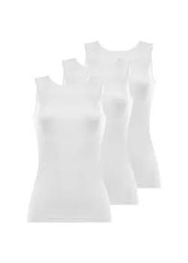 Achselhemd Nina von C. "3er Pack Damen Shirt ohne Arm Fine Cotton", Damen, Gr. 38, N-Gr, wei&szlig;, Obermaterial: 100% Baumwolle CO., Unterhemden