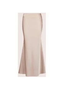 Madeleine Mode Midirock MADELEINE "Satinrock Eleganter Maxirock f&uuml;r festliche Anl&auml;sse", Damen, Gr. 34, beige (beige, goldfarben), Obermaterial: 100% Polyester PES., R&ouml;cke