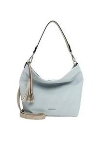 Emily & Noah Beuteltasche EMILY & NOAH "Beutel E&N Elke", Damen, Gr. B/H/T: 36cm x 28cm x 14cm 0, blau (lightsky 531), Polyurethan, Taschen Beuteltasche