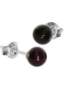 Paar Ohrstecker OSTSEE-SCHMUCK "- Klassisch 6 mm - Silber 925/000 - Bernstein" Gr. 6, silber (silber 925, silberfarben, wei&szlig;), Ohrringe, Damen, Silber 925 (Sterlingsilber)