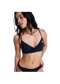 Bandeau-Bikini-Top Roxy "Solid Essentials", Damen, Gr. M, Cup B, anthrazit, Obermaterial: 85% Microfaser, 15% Elasthan;, Bikini-Oberteile