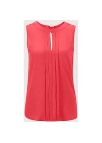 Madeleine Mode Blusentop MADELEINE "Bluse &Auml;rmellose Bluse zum Schl&uuml;pfen", Damen, Gr. 42, rot, Obermaterial: 100% Polyester PES., Modern, normal, Blusen Blusentop