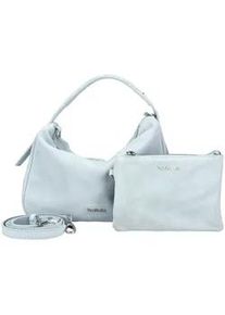 Henkeltasche Nero Giardini "Nero Giardini Taschen Veloursleder", Damen, Gr. onesize, hellblau, Veloursleder, Taschen