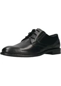 Schn&uuml;rschuh Bugatti "Bugatti Businessschuhe Leder", Herren, Gr. 43, schwarz, Leder, Schuhe Schn&uuml;rschuh