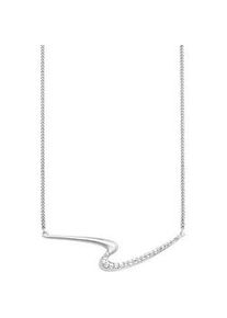 CAI Collierkettchen CA&Iuml; "925/- Sterling Silber rhodiniert Topas", wei&szlig;, Halsketten, Damen, 42+3cm, Silber 925 (Sterlingsilber), L: 45 B: 41mm, gl&auml;nzend, B:41mm