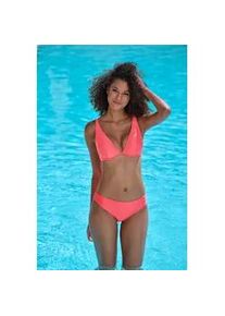 B&uuml;gel-Bikini-Top Bruno Banani "Kiara", Damen, Gr. 40, Cup E, pfirsich, Obermaterial: 85% Polyamid, 15% Elasthan. Futter: 90% Polyester, 10% Elasthan, strukturiert, unifarben, Bikini-Oberteile, Mit Strukturmuster