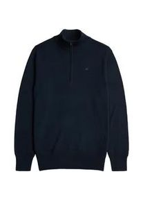 G-Star Raw Sweatshirt G-STAR "Strickpullover Premium Core Half Zip Knit", Herren, Gr. XL, blau (dunkelblau), Obermaterial: 100% Wolle mw., Sweatshirts Sweatshirt