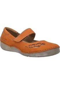 Ballerina Josef Seibel "Fergey 58, papaya", Damen, Gr. 44, orange (papaya), Obermaterial: 100% Rindsleder Leather cow., Schuhe Ballerina