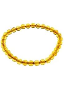 Armband OSTSEE-SCHMUCK "- Kugel 6 mm - Bernstein -" Gr. 19, braun (bernsteinfarben, braun), Armb&auml;nder, Damen, Bernstein, Armband