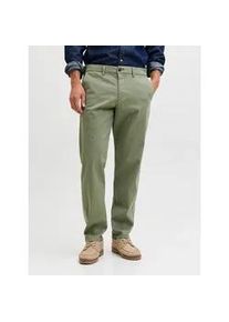 Jack & Jones Chinohose JACK & JONES "JPSTKANE DYLAN CHINO", Herren, Gr. 32, L&auml;nge 32, deep lichen gr&uuml;n, Web, Obermaterial: 98% Baumwolle, 2% Elasthan, unifarben, regular fit kn&ouml;chellang, Hosen Chinohose