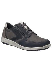 Sneaker Josef Seibel "Enrico 20", Herren, Gr. 40, bunt (asphalt, multi), Leder, Veloursleder, kontrastfarbene Details, Schuhe Sneaker, Freizeitschuh, Komfortschuh, Schn&uuml;rschuh in Weite G (weit)