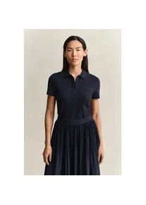 Poloshirt Gant "SLIM FIT ARCHIVE SHIELD PIQUE", Damen, Gr. 3XL, evening blau, Piqu&eacute;, Obermaterial: 97% Baumwolle, 3% Elasthan, slim fit normal, Rippb&uuml;ndchen, Shirts