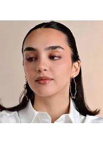 Adelia&acute;s Paar Creolen ADELIA ́S "Damen Ohrringe &ndash; Creole Blume aus Edelstahl", Damen, Gr. Damen, Edelstahl, gold, Ohrringe, Perfekt zum Verschenken an besondere Menschen