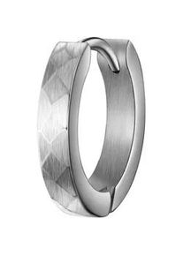 Paar Creolen True Rebels "TR321", silber, Ohrringe, Herren, 15,4, Edelstahl