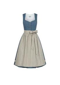 N&uuml;bler Dirndl N&Uuml;BLER "Midi Dirndl Felicitas", Damen, Gr. 38, EURO, blau, Obermaterial: 100% Polyester PES., Kleider