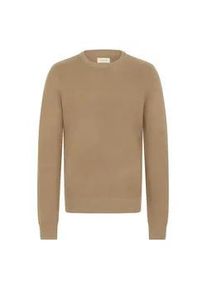 Strickfleece-Pullover Blend "Strickpullover BHDANA", Herren, Gr. S, blau (sepia tint), Obermaterial: 50% Polyester PES. 45% Polyacryl PAN. 5% Wolle mw., Pullover