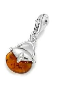 Kettenanh&auml;nger OSTSEE-SCHMUCK "- Handtasche - Silber 925/000 - Bernstein" Gr. 25, silber (silber 925, silberfarben, wei&szlig;), Schmuckanh&auml;nger, Damen, Silber 925 (Sterlingsilber), Kettenanh&auml;nger