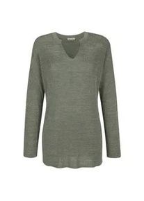 Longpullover Alba Moda "Pullover Pullover mit Effektgarn", Damen, Gr. 34, gr&uuml;n (mintgr&uuml;n), Obermaterial: 79% Viskose CV. 21% Polyester PES., Modern, gerade, Pullover Longpullover