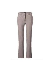 Stretch-Jeans GOLDNER "Edel geschm&uuml;ckte Jeanshose ANNA", Damen, Gr. 46, N-Gr, beige (helltaupe), Obermaterial: 83% Baumwolle CO. 16% Polyester PES. 1% Elasthan EL., Jeans