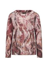 Print-Shirt GOLDNER "Langarm Printshirt, U-Boot-Ausschnitt", Damen, Gr. 50, bunt (bunt, gemustert), Obermaterial: 60% Polyester PES. 35% Baumwolle CO. 5% Elasthan EL., Shirts, U-Boot-Ausschnitt