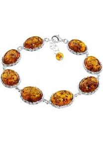 Armband OSTSEE-SCHMUCK "- Clara - Silber 925/000 - Bernstein" Gr. 20, silber (silber 925, silberfarben, wei&szlig;), Armb&auml;nder, Damen, Silber 925 (Sterlingsilber), Armband