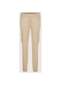 Madeleine Mode Cargohose MADELEINE "Cargohose Stoffhose in Cargo-Optik", Damen, Gr. 21, K-Gr, beige (natur), Obermaterial: 90% Polyester PES. 10% Elasthan EL., Hosen Cargohose