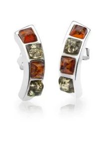 Paar Ohrstecker OSTSEE-SCHMUCK "- Amaya - Silber 925/000 - Bernstein" Gr. 21, silber (silber 925, silberfarben, wei&szlig;), Ohrringe, Damen, Silber 925 (Sterlingsilber)