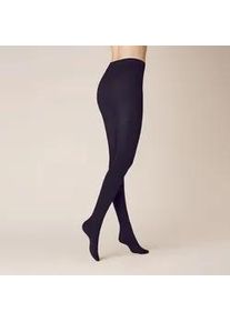 Strickstrumpfhose Kunert "Strumpfhose Sensual Merino", Damen, Gr. 40-42, schwarz (marine 0360), Obermaterial: 49% Polyamid PA. 47% Schurwolle WV. 4% Elasthan EL., Strumpfhosen